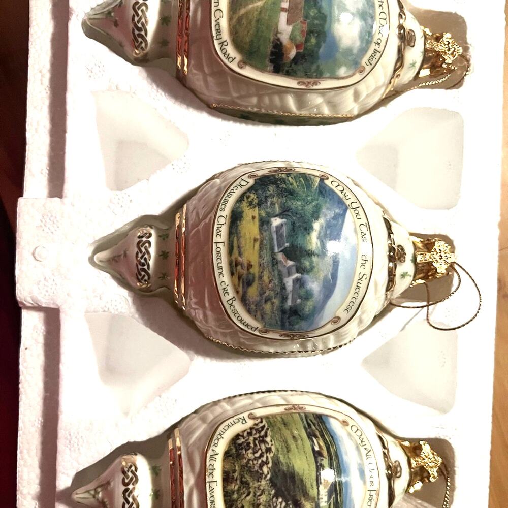 Bradford Editions 6th edition Irish Blessings Heirloom Porcelain ornaments